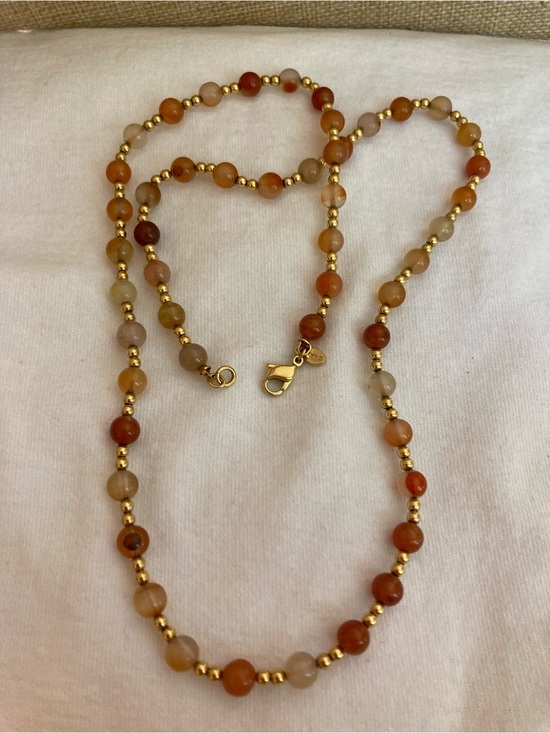 Monet Jewelry - Monet Signed Vintage Beaded
earth Toned Fall Colored Beads Necklace